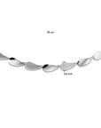 zilver gerhodineerd collier poli/mat 5,6 mm 45 cm 1332877