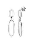 Zilver Gerhodineerd Oorhangers Paperclip 1333467