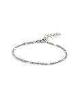 Zilver Gerhodineerd Armband Gourmette Met Tussenstuk 3,0 Mm 16 + 3 Cm 1333549