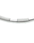 zilver gerhodineerd collier 4,3 mm 43 cm poli/mat 1333838