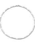 zilver gerhodineerd collier 4,3 mm 43 cm poli/mat 1333838