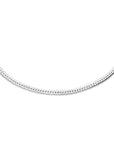 zilver gerhodineerd collier slang plat 1,7 mm 40 + 5 cm 1333850