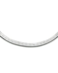 zilver gerhodineerd collier slang plat 3,3 mm 40 + 5 cm 1333852