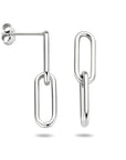 Zilver Gerhodineerd Oorhangers Paperclip 1333917