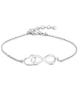 Zilver Gerhodineerd Armband Infinity En Hart 16 + 3 Cm 1333998