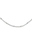 zilver gerhodineerd combi-collier schakels 2,5 mm 41 + 4 cm 1334047