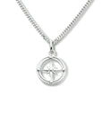 zilver gerhodineerd collier ster 41 + 4 cm 1334092