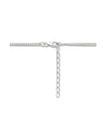 zilver gerhodineerd collier ster 41 + 4 cm 1334092