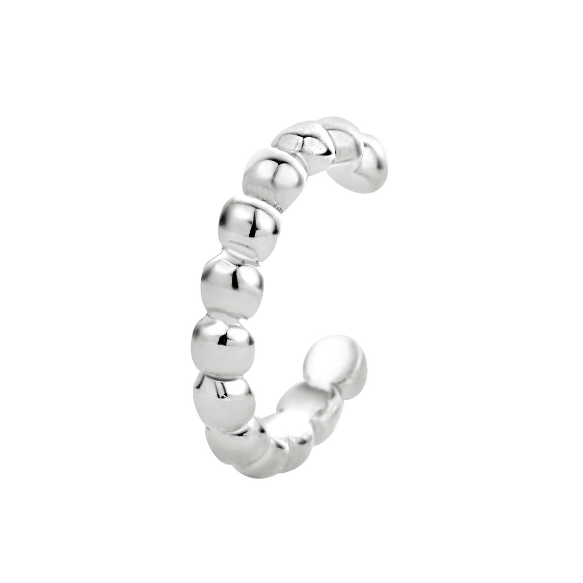 Zilver Gerhodineerd Earcuff Bolletjes 1334222