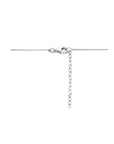 zilver gerhodineerd collier hart 41 + 4 cm 1334301