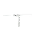 zilver gerhodineerd collier parel 42 + 3 cm 1334316