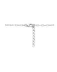 zilver gerhodineerd collier hart 42 + 3 cm 1334566