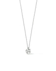 zilver gerhodineerd collier rondje gediamanteerd 40 - 42 - 44 cm 1334630