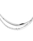 zilver gerhodineerd multi-collier 2,0 mm 42 + 3 cm 1334713