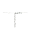 zilver gerhodineerd collier hartjes 40 + 4 cm 1334751