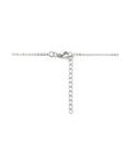 zilver gerhodineerd collier veren 40 + 4 cm 1334766