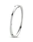 Zilver Gerhodineerd Bangle Zirkonia 5,5 X 62 Mm 1334809