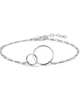 Zilver Gerhodineerd Armband Rondjes 16 + 2,5 Cm 1334814