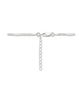 zilver gerhodineerd collier valkenoog met tussenstuk 2,4 mm 40 + 4 cm 1334838