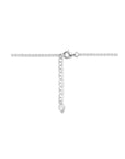 zilver gerhodineerd collier ovaal 42 + 3 cm 1334903