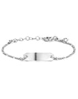 Zilver Gerhodineerd Graveerarmband Plaat 5,0 Mm 16 + 2 Cm 1335177