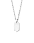 zilver gerhodineerd graveercollier 42 + 3 cm 1335425