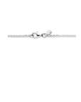 zilver gerhodineerd combi-collier gourmette en jasseron 5,3 mm 76 cm 1335566