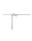 zilver gerhodineerd combi-collier paperclip platte buis en gourmette 3,7 mm 42 + 3 cm 1335579