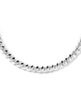 zilver gerhodineerd collier gourmette 4-zijdes geslepen 6,0 mm 42 cm met groot springslot 1335589