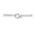 zilver gerhodineerd collier gourmette 4-zijdes geslepen 6,0 mm 42 cm met groot springslot 1335589