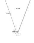 zilver gerhodineerd combi-collier 41 + 4 cm 1335638