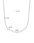 zilver gerhodineerd collier parels 41 + 4 cm 1335650