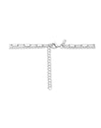 zilver gerhodineerd multi-collier parel 41 + 4 cm 1335655