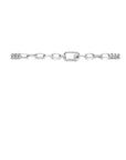 zilver gerhodineerd combi-collier gourmette en paperclip ronde buis 6,8 mm 45 cm 1335894