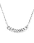 zilver gerhodineerd combi-collier jasseron en gourmette 6,8 mm 40 + 5 cm 1335895