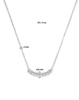 zilver gerhodineerd combi-collier jasseron en gourmette 6,8 mm 40 + 5 cm 1335895