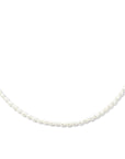 zilver gerhodineerd collier parel 3,2 mm 40 + 5 cm 1336014