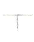 zilver gerhodineerd collier parel 3,2 mm 40 + 5 cm 1336014