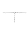 zilver gerhodineerd collier hartjes 36 + 4 cm 1336105