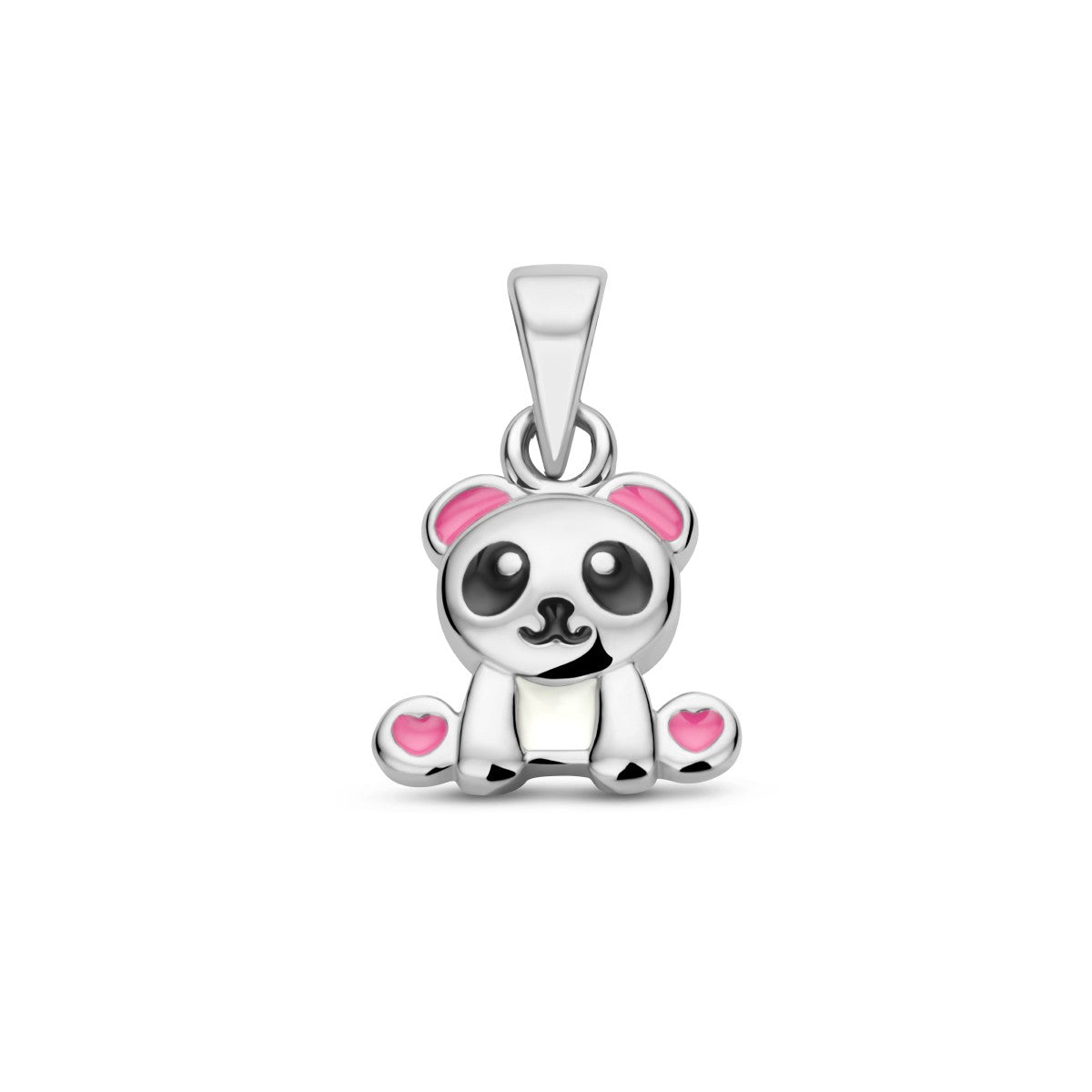 zilver gerhodineerd hanger panda 1336181