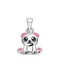 zilver gerhodineerd hanger panda 1336181