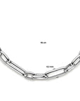 zilver gerhodineerd collier 9,2 mm 46 cm 1336235