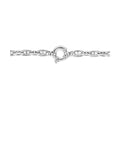 zilver gerhodineerd collier marine met groot springslot 7,1 mm 45 cm 1336520