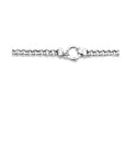 zilver gerhodineerd collier gourmette 7,0 mm 45 cm met groot springslot 1336601