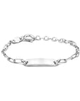 Zilver Gerhodineerd Graveerarmband 11 + 2 Cm Plaat 5,0 Mm 1336691