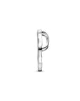 zilver gerhodineerd hanger rond diamant 0.02ct j p1 1336859