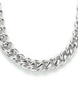 zilver gerhodineerd collier gourmette 5,8 mm 45 cm met groot springslot 1338027