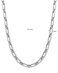 zilver gerhodineerd collier 8 mm 43 + 4 cm 1338132