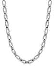 zilver gerhodineerd collier 10,8 mm 43 + 3 cm 1338135