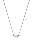 zilver gerhodineerd collier 42 cm 1338230